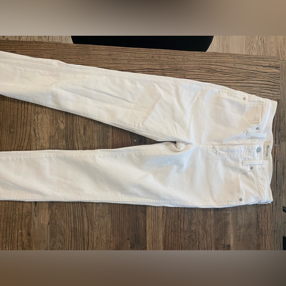 Madewell 10” High Rise Skinny Jeans White